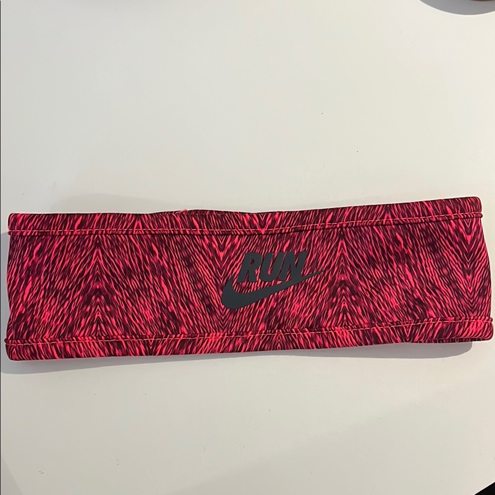 Nike Pink and Black Dri-FIT Headband
